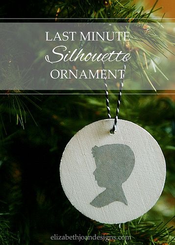 Last Minute Silhouette Ornament Diy Silhouette Ornaments, Silhouette Ornaments Kids, Silhouette Ornaments Diy, Silhouette Christmas Ornaments, Class Art Projects, Silhouette Ornaments, Ornament Tags, Crafty Christmas, Silhouette Tutorials