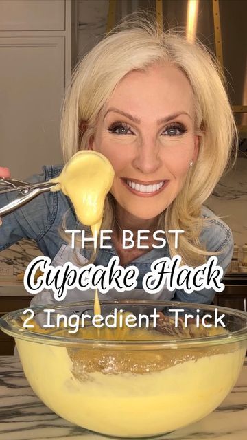 LORAfied | HACKS: Home • Kitchen • Life on Instagram: "🧁❤️ CUPCAKE HACK: EASY 2 INGREDIENT TRICK 🤯🎉 Comment: “Links” and I’ll DM you all of my kitchen goods 🤗 Have you noticed the sneaky change Betty Crocker basically made overnight without warning? If you plan on using a cake mix this holiday season, you need to know the MIX has SHRUNK and is very different 😳 When I picked up a box of their Super Moist Butter Recipe Yellow cake mix I was shocked to see they left the directions exactly the same despite reducing the amount of batter! Including identical amounts of water, eggs and butter…WHAT IN THE WORLD?! As you might imagine, the price is the same! And get this, the cupcakes with their new, smaller mix crumble when you try to break a piece off or eat them 😕 HERE’S HOW I FIXED the NE Lemon Cupcake From Box Cake Mixes, Betty Crocker Cupcake Recipes, How To Make Boxed Cake Mix Better, Yellow Cupcakes From Box Cake Mixes, Super Moist Cupcakes Box Cake, Diy Yellow Cake Mix Recipes, Two Ingredient Cake Mix Recipes, No Mixer Cake Recipes, Box Cake Mix Cupcake Hacks