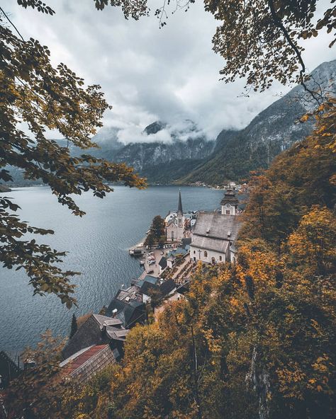 3,210 Likes, 157 Comments - Tom - from Germany (@tom_juenemann) on Instagram: “That's what I love...moody days 😍 Had a beautiful day w/@nanja__ and @ju.hu.lia in Austria…” Winter Architecture, Sunset Winter, Lakeside Village, Hallstatt Austria, Landscape Sky, Travel Landscape, Adventure Photography, Have A Beautiful Day, Photography Lovers