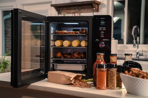 Arden brings BBQ indoors thanks to 'smoke elimination' technology | Engadget Indoor Smoker, Outdoor Smoker, Old Refrigerator, Pellet Smokers, Smoked Food, Nugget Ice Maker, Bbq Smoker, Pellet Grills, Sandwich Shop