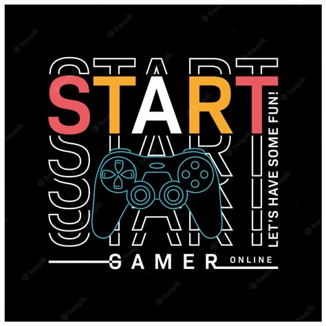 Gaming T Shirt Designs, Gamer Illustrations, Boys T Shirt Design, Shirt Design Illustration, Gaming T Shirt, Kids Tshirt Designs, Gamer Tshirt, T Shirt Design Illustration, T-shirt Design Illustration