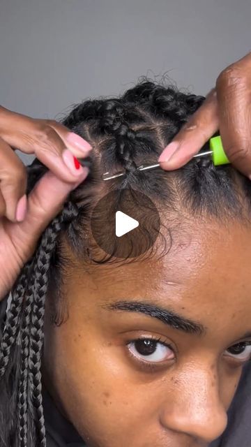 Crochet Braid Pattern For Box Braids, Boho Box Braids, Crochet Braid Pattern, Round Face Men, Crochet Box Braids, Crochet Box, Box Tutorial, Hairstyles For Women Over 50, Braid Patterns