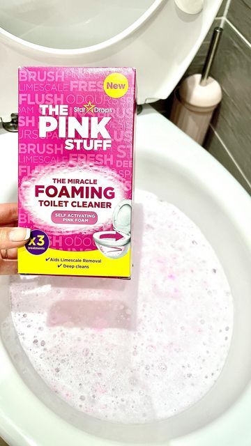 Hannah on Instagram: "NEW PRODUCT!! 😍💗 The Pink stuff has released another amazing product! The Miracle foaming toilet cleaner! This product is a super fast convenient way to drop clean your toilet bowl! It helps remove limescale and tough stains as well as leaving a long last Pink Stuff fresh fruity fragrance! Available now at @aldiuk! @cleanwithpinkstuff #ad #gifted #pinkstuff #pinkstuffcleaning #stardropscleaning #cleaningaccount #satisfying #satifyingvideos #cleaningmotivation #sati The Pink Stuff, Cleaning Supplies List, Pink Stuff, Fruity Fragrance, Toilet Bowl Cleaner, Cleaning Motivation, Toilet Cleaner, Household Cleaner, Household Cleaning Tips