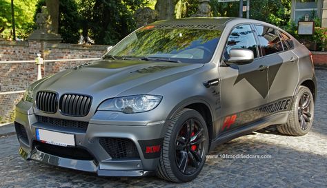 Modified BMW X6 (1st generation, E71)  http://www.carkipedia.com/blog/2008/06/01/bmw-hartge-x6/  http://www.101modifiedcars.com/2013/02/06/modified-bmw-x6-e71-crossover-suv/ Bmw X Series, Bmw X6m, Bmw X6 M, Bavarian Motor Works, Bmw Art, Sports Wagon, Bmw X5 E70, Bmw X4, Bmw Love