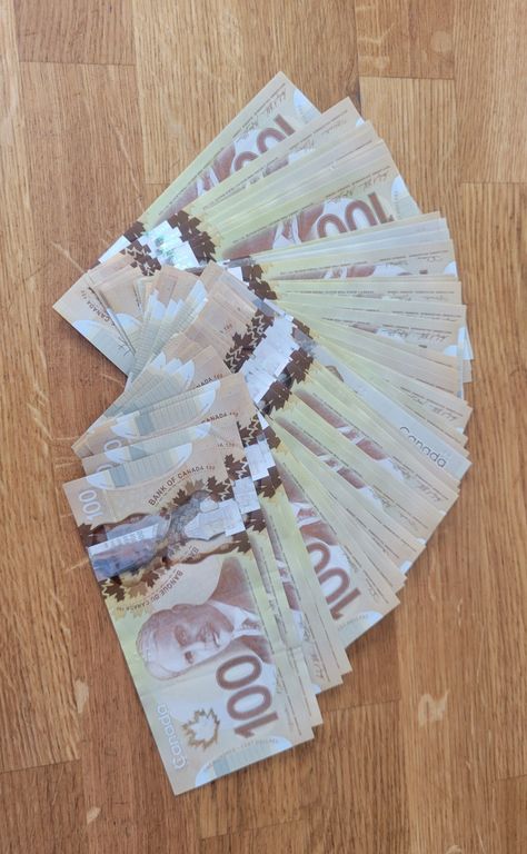 Canadian Dollar Bills, Canadian Money Aesthetic, Manifest List, Prosperity Consciousness, Pen Test, Manifest Board, Money Counter, Canadian Money, Canada Pictures