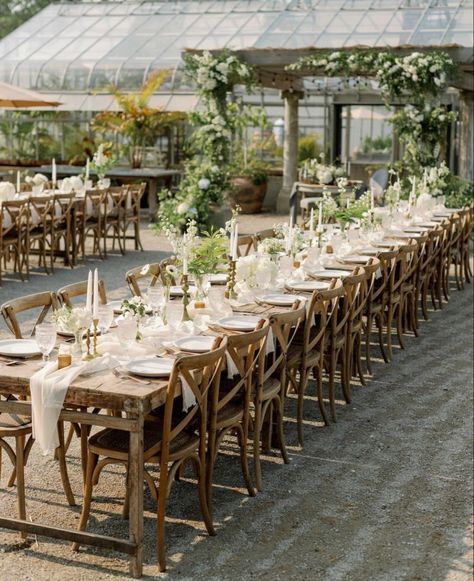 Reception tables - bud vases, white runner, candles Bud Vases Wedding, Wedding Runner, White Runners, Reception Tables, Anthropologie Wedding, Harvest Table, Wedding Vases, Wedding 2024, Wedding Table Settings