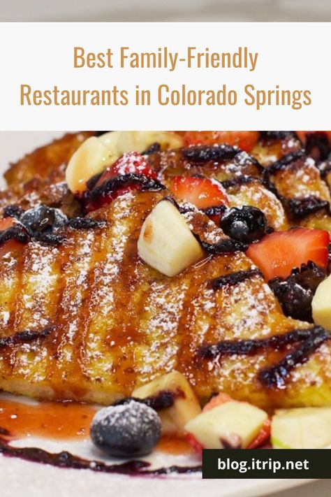 Best Places To Eat In Colorado Springs, Places To Eat In Colorado Springs, Manitou Springs Restaurants, Colorado Springs Restaurants, Truffle Burger, Real Burger, Food Tourism, Kid Friendly Restaurants, Breakfast Platter