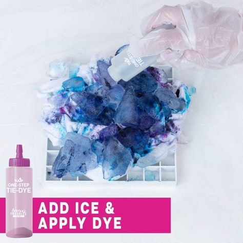 Shop Tulip® Ice Dye One-Step Tie-Dye Kit at Michaels. com. This tie-dye kit from Tulip includes all of the supplies you need to make your tie-dye activities pop with over-the-top color and creativity! This easy-to-use tie-dye kit comes with the tools and special instructions you need for your colorful ice tie-dye experience. Just add ice and let it melt for watercolor tie-dye effects you can mix & match with other tie-dye looks. No two projects are ever alike! Great for totally unique tie-dye ex Tie Dye Shirts Patterns, Tye Dye Patterns, Dyeing Tutorials, Diy Tie Dye Shirts, Ice Tie Dye, Tie Dye Kit, Tie Dye Crafts, Summer Tie Dye, The Dye