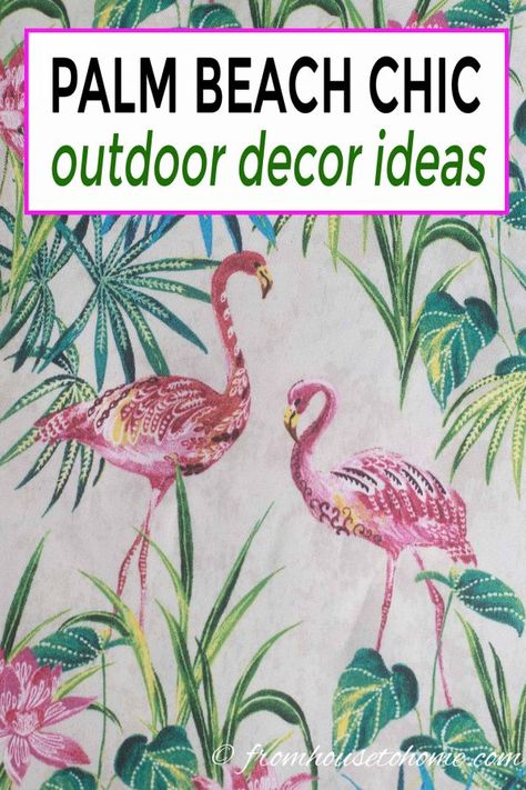 Tropical Deck Decor, Pink Patio Decorating Ideas, Flamingo Patio Decor, Tropical Patio Decorating Ideas, Pink Outdoor Decor, Patio Furniture Wood, Multi Level Decks, Flamingo Room Decor, Tropical Outdoor Decor