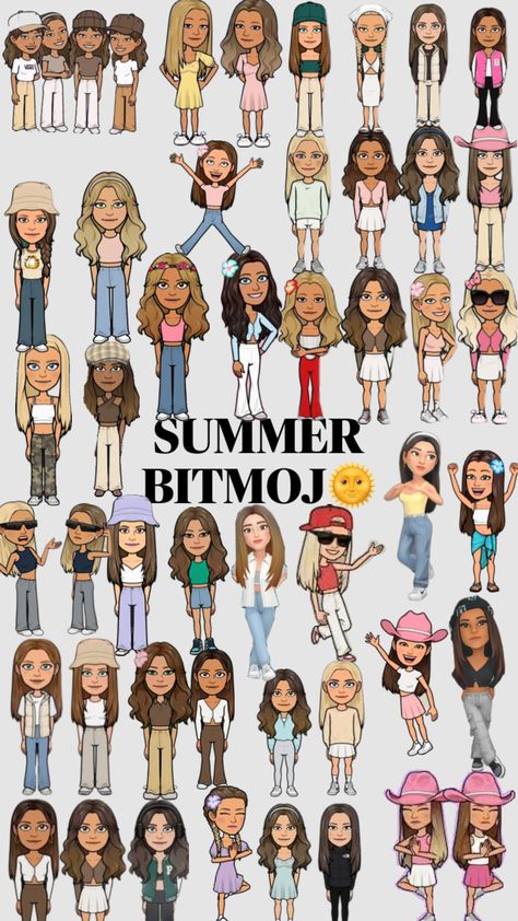 #outfitinspo #bitmoj#bitmojioutfit #summer#summerbitmoj🌞🎀 Cute Bitmoji Outfits Summer, Preppy Bitmoji, Pretty Bitmoji Ideas, Bitmoji Inspo, Snapchat Best Friends, Cute Snapchat Bitmoji Ideas, Snapchat Avatar, Snapchat Bitmoji, Bitmoji Ideas