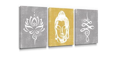 Spa Living Room, Lotus Decor, Long Wall Decor, Zen Bathroom Decor, Art Deco Style Interior, Diy Baby Room Decor, Buddha Painting Canvas, Zen Vibes, Art Buddha