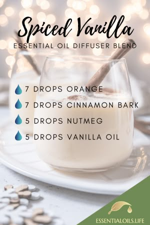 Fall Diffuser Recipes, Orange Vanilla Essential Oil Blends, Vanilla Cinnamon Essential Oil Blends, Fall Difusser Blend, Fall Defuser Blend, Fall Essential Oils, Essential Oil Combinations, Cinnamon Essential Oil, Vanilla Essential Oil