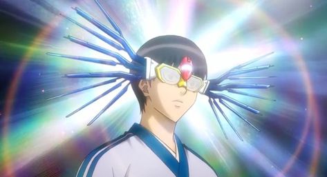 Hen, Gin, Round Sunglasses, Anime, Art