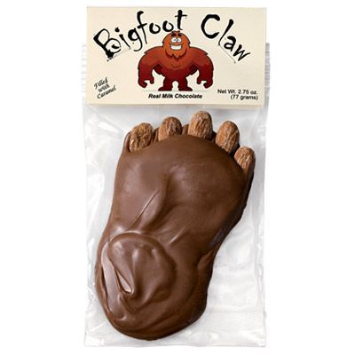 Spokandy Bigfoot Chocolate Claw | Caramel Gifts | Sasquatch Candy Sasquatch Cake, Bigfoot Crafts, Auntie Ideas, Bigfoot Party, Terrence J, Bigfoot Birthday, Seventh Birthday, Boyfriend Things, Finding Bigfoot