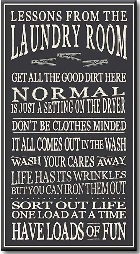 Laundry Room Quotes, Laundry Room Sign, Primitive Bathrooms, Laundry Room Wall Decor, Simple Bathroom Decor, Romantic Signs, House Farmhouse, Laundry Room Signs, Laundry Signs