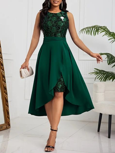 파티 드레스, Dresses Classy, Plus Size Party Dresses, Lace Party Dresses, Elegant Prom Dresses, Formal Party Dress, Aline Dress, Maxi Robes, Ruffle Hem Dress