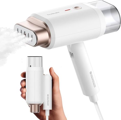 Amazon.com: Newbealer Handheld Steamer for Clothes, Horizontal & Vertical Steaming, 2 Steam Levels 20s Heat Up, Foldable, Dry Ironing, Portable 1200W 180ml Fabric Wrinkle Remover with Brush and Anti-heat Glove : Home & Kitchen Travel Steamer, Iron Steamer, Handheld Steamer, Clothes Steamer, Under Sink Organization, Garment Steamer, Sink Organizer, Deep Clean, Heating Element