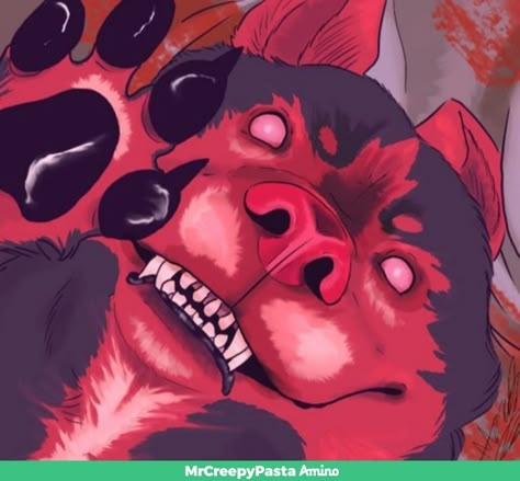 Scary Wolf, Corpse Bride Art, Smile Dog, Creepypasta Art, Pasta Art, Smile Drawing, Creepypasta Fanart, Creepypasta Funny, Scary Dogs