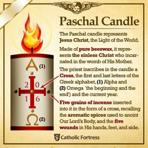 Paschal candle. Easter. Beeswax candles. #catholic #candles Pascal Candle, Catholic Easter, Easter Vigil, Paschal Candle, Catholic Theology, Catholic Answers, Catholic Beliefs, Catholic Education, Faith Formation