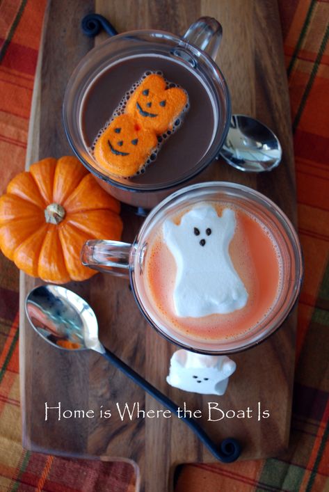 Halloween Peeps, Hallowen Ideas, Halloween Cocktails, Halloween Drinks, Fantasias Halloween, Brownie Mix, Halloween Cupcakes, Julia Child, Irish Whiskey