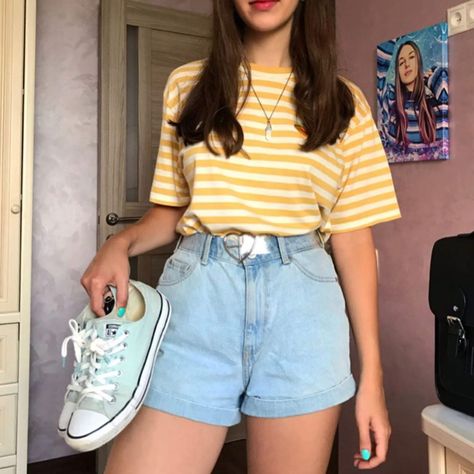 80s Inspired Outfits, Quick Outfits, Easy Trendy Outfits, Converse Sneakers, Cute Simple Outfits, 1 Or 2, Casual Style Outfits, Outfits Casuales, Simple Outfits