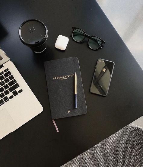 Study Motivation Inspiration, Black Desk, Productivity Planner, Studying Inspo, Study Inspiration, School Motivation, Desk Setup, Student Life, Photo Design