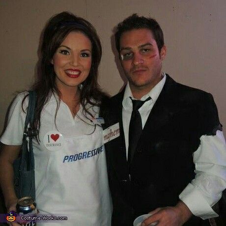 Flo and Mayhem Tv Show Halloween Costumes, Couples Costumes Creative, Diy Couples Costumes, Best Couples Costumes, Hallowen Ideas, Homemade Costume, Costume Works, Hallowen Costume, Homemade Costumes