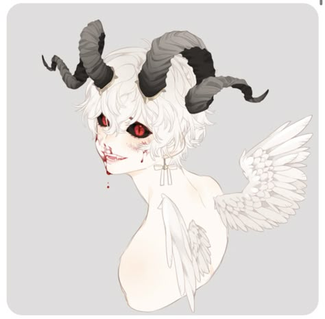 Goat Oc Art, Goat Oc, Otherworldly Art, Demon Goat, Horror Elements, Human Body Drawing, Supernatural Art, Dark Art Illustrations, Haikyuu Fanart