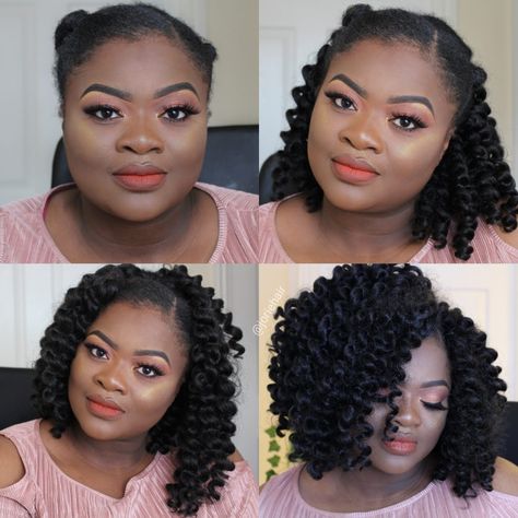 No Braid Crochet, Braid Crochet Hairstyles, Crochet Braids Tutorial, 70 Crochet, Diy Crochet Hairstyles, Braid Curls, Braidless Crochet, Crochet Curls, Braids Tutorial