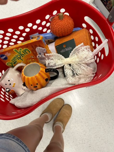 #fall #autumn #halloween #target #uggs #pumpkinseason Fall Basket, Fall Goodies, Pose Style, Autumn Halloween, Photo Pose Style, Pumpkin Seasoning, Photo Pose, Basket Ideas, Wild Fable