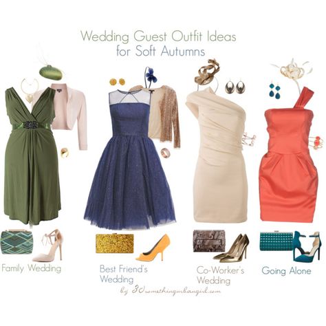 Soft Autumn Wedding Guest by thirtysomethingurbangirl on Polyvore featuring Dsquared2, Toy G., Rain, Phase Eight, Nine West, Gianvito Rossi, Charlotte Russe, Giuseppe Zanotti, La Regale and Milly Soft Autumn Wedding, Autumn Wedding Guest, Clothing Palette, Soft Autumn Deep, Soft Autumn Palette, Soft Autumn Color Palette, Autumn Clothing, Best Friend Outfits, Fall Wedding Guest