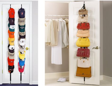 sangle-porte-rangement-sac-a-main-casquette Organisation Dressing, Handbag Storage, Closet Organization, Towel Rack, House Colors, Dresses For Sale, Sweet Home, Entryway, Wordpress