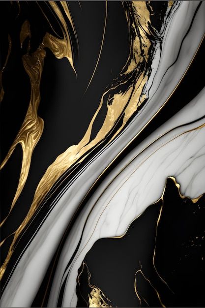 Elegant black, white, and gold marble ba... | Premium Photo #Freepik #photo #chic #classy #white-gold #gold-marble Black Gold White Aesthetic, Black White Gold Interior, Black And Gold Mood Board, Black White And Gold Aesthetic, Black Gold Marble Wallpaper, White And Gold Marble Background, Black And Gold Marble Background, White And Gold, Marble Branding