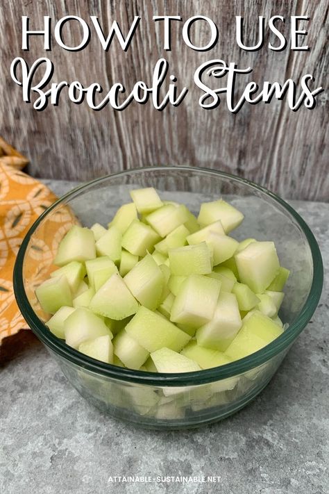 Broccoli Stalks, Broccoli Stalk, How To Cook Broccoli, Broccoli Stems, Scratch Recipes, Vegetarian Diet, In My Opinion, Health Diet, Recipe Using