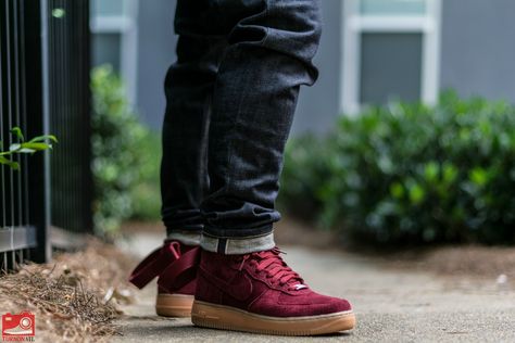 Nike W Air Force 1 Suede 'Burgundy' Suede Nike, Nike Outfit, Outfit Png, Danner Mountain Light Boot, Nike Outfits, Nike Air Force 1, Air Force 1, Nike Air Force, Hiking Boots