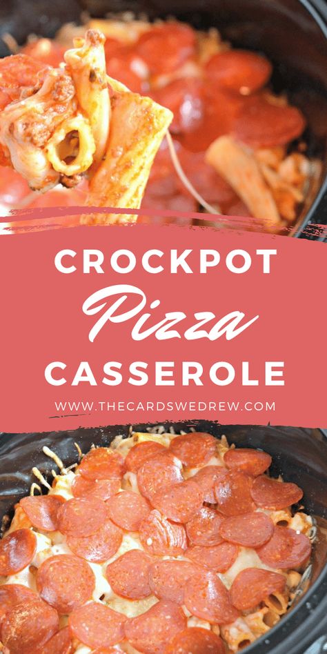 Crockpot Pizza Casserole, Crockpot Pizza, Crock Pot Pizza, Easy Crockpot Meals, Crock Pot Food, Crockpot Casserole, Easy Crockpot Dinners, Crockpot Ideas, Pizza Casserole