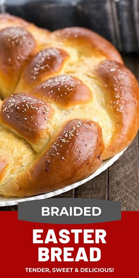 Eggy Bread, Easter Bread Recipe, Best Homemade Bread Recipe, Egg Bread, Easter Recipe, Pane Dolce, Braided Bread, Easter Bread, Kid Desserts