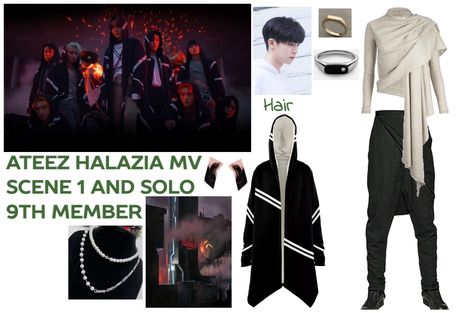 Ateez Halazia 9th Member outfit ideas | Outfit MV Kpop Outfits Ideas Men, Halazia Ateez Outfit, Ateez Outfit Ideas, Ateez 9th Member Outfits, Ateez Concert Outfit Ideas, Halazia Ateez, Ateez Halazia, Ateez Concert, Concert Fit