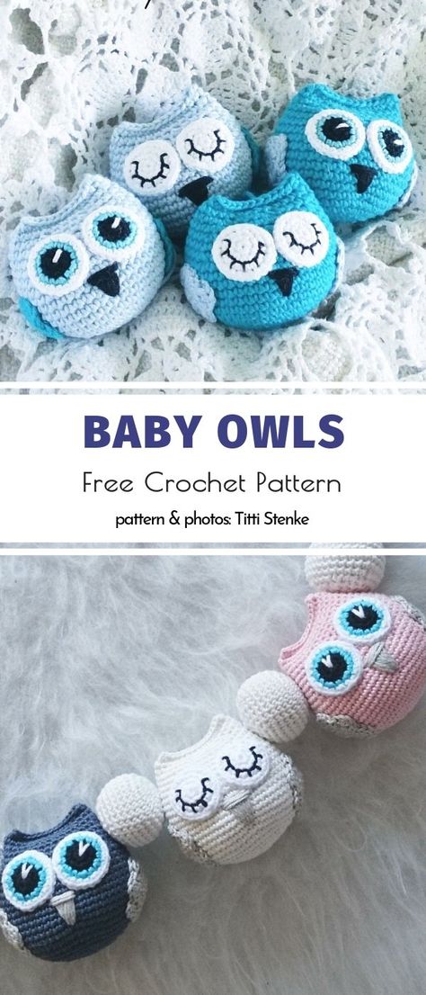 Owl Crochet Pattern Free, Crochet Owls, Owl Crochet Patterns, Crochet Toys Free, Crochet Birds, Crochet Keychain Pattern, Pola Amigurumi, Crochet Animals Free Patterns, Crochet Amigurumi Free Patterns