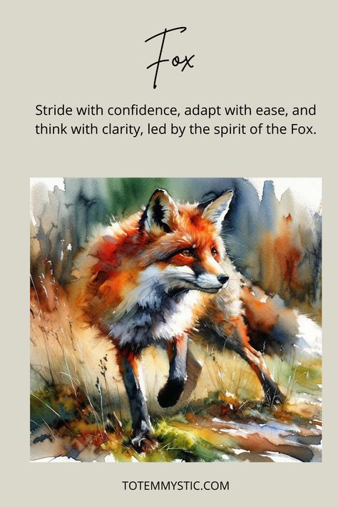 Foxes represent cunning, strategy, and adaptability. If you're in need of strategic thinking, consider the fox as your totem animal. #spirit animal #spiritual meaning #totem #power animal Spirit Animal Fox, Fox Spirit Animal, Spirit Animal Meaning, Animal Meanings, Totem Animal, Animal Spirit Guides, Strategic Thinking, Fox Spirit, Animal Guides