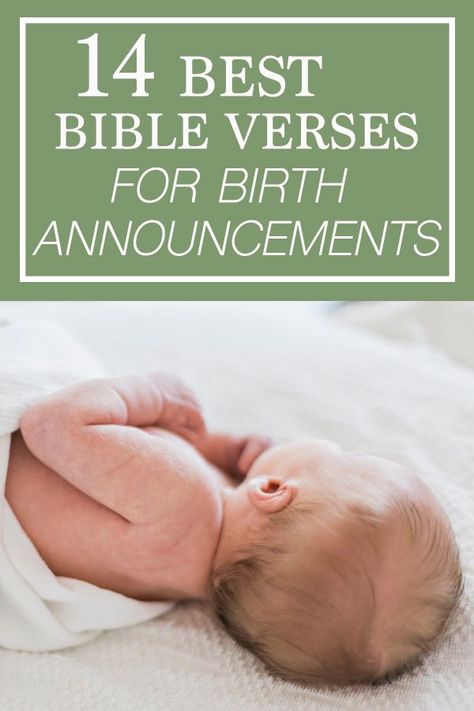 Scripture for New Baby's Birth Announcement Photo Card #BirthAnnouncement #BabyScripture #newborn #BabyAnnouncementCard Birth Announcements Ideas, Newborn Baby Announcement Photo, Classy Baby Announcement, Baby Arrival Announcement Quotes, Birth Announcement Captions, Baby Birth Announcement Ideas, Christian Birth Announcement, Baby Born Announcement, Baby Announcement Wording