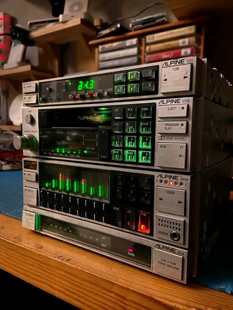 Alpine Audio, Alpine Car, Cassette Tape Recorder, Mobile Audio, Spectrum Analyzer, Hi Fi System, Sound Systems, Stereo Systems, Audio Room