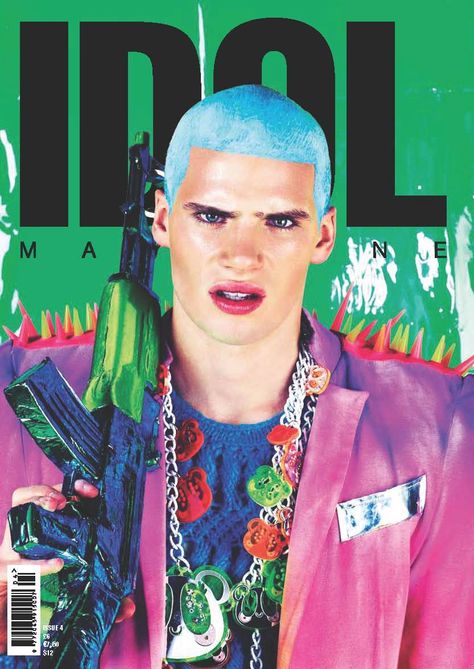 Estilo Kitsch, Neon Hair, Cover Boy, Le Male, Model Face, Hair Inspiration Color, Beauty Editorial, Portrait Inspiration, Fashion Poses