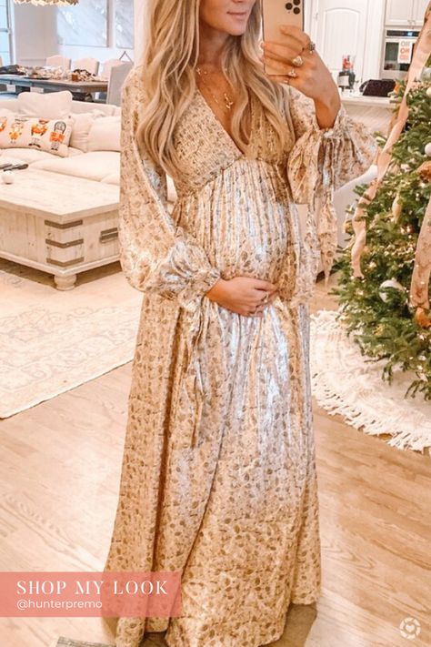 Marigold Maternity Dress, Baby Shower Maxi Dress, Maternity Boho Dress, Nye Maternity Outfits, Maternity Outfits For Baby Shower Winter, Maternity Nashville Outfits, Fall Maternity Dress Outfits, Pregnant Hippie Outfits, Winter Maternity Dress Outfits