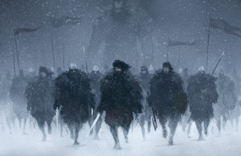 ArtStation - Night Watch - Bolton Better Run, Gilles Ketting Watch Game Of Thrones, Night Watch, Asoiaf Art, Nights Watch, Gra O Tron, Fantasy Battle, Game Of Thrones Art, Game Of Thrones Fans, 다크 판타지