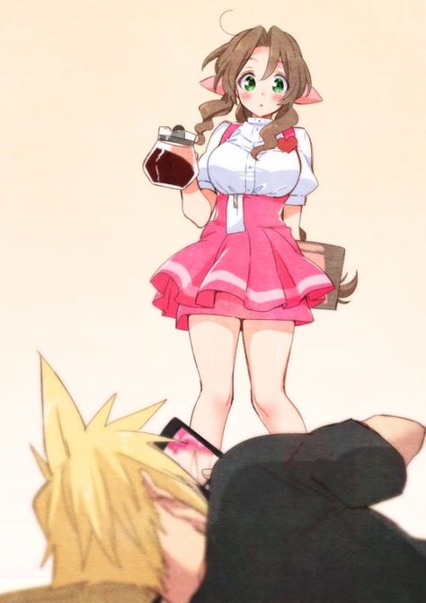 Cloud X Aerith, Sketch Poses, Final Fantasy Artwork, Final Fantasy Vii Remake, Anime Love Couple, Final Fantasy Vii, Fantasy Artwork, Naruto Uzumaki, Anime Love