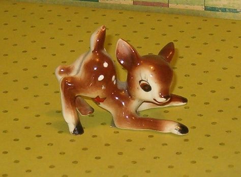 ;) Fawn Figurine, Santa Table, Vintage Rudolph, Vintage Bambi, Deer Figurines, Deer Fawn, Vintage Poodle, Vintage Figurines, Vintage Deer