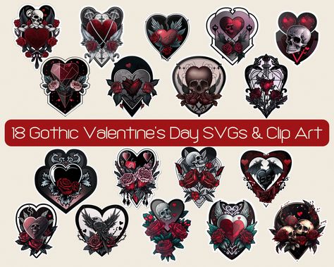 Goth Valentines Day Decor, Gothic Valentines Day Decor, Dark Valentines Aesthetic, Valentines Day Goth, Goth Valentines Day, Gothic Valentines Day, Creepy Valentines, Spooky Doodles, Background Watch