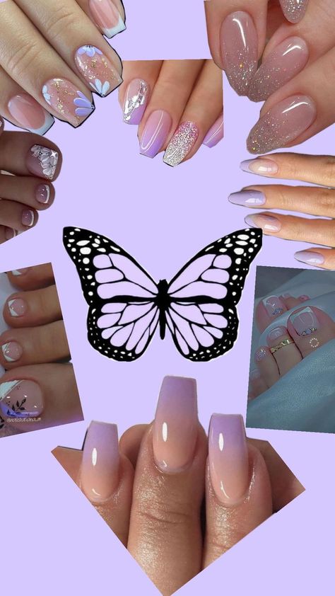 purple nails for 10 years old to 11and12 Year Old girls Nails For 10, Inspiration Nails, Girl Nails, Purple Nail, Girls Nails, Purple Nails, Anime Artwork, Nails Inspiration, Nails