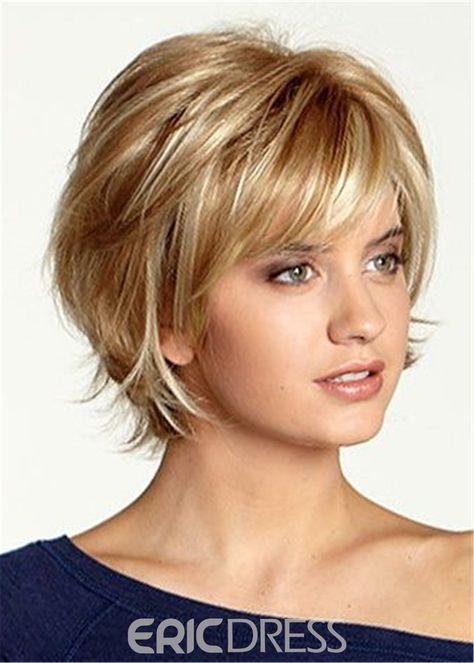 Gold Blonde, Short Hairstyles For Thick Hair, Penteado Cabelo Curto, Short Hair Haircuts, Short Hair With Layers, Short Bob Hairstyles, Short Hair Cuts For Women, Bob Cut, Short Bob